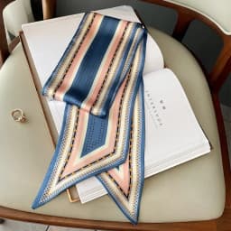 Design Print Skinny Scarf Plaid Horse Hairband Scarves Women Narrow Scarfs Bag Ribbons Luxury Brand Wrist Towel Foulard