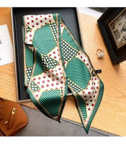 Design Print Skinny Scarf Plaid Horse Hairband Scarves Women Narrow Scarfs Bag Ribbons Luxury Brand Wrist Towel Foulard