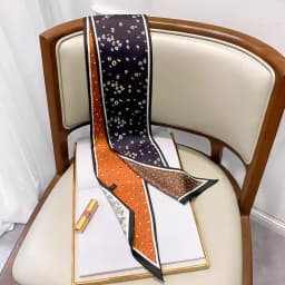Design Print Skinny Scarf Plaid Horse Hairband Scarves Women Narrow Scarfs Bag Ribbons Luxury Brand Wrist Towel Foulard