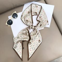 Design Print Skinny Scarf Plaid Horse Hairband Scarves Women Narrow Scarfs Bag Ribbons Luxury Brand Wrist Towel Foulard