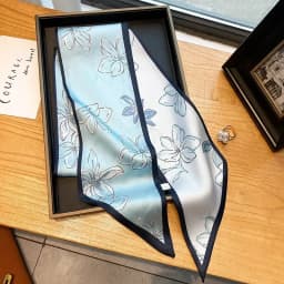 Design Print Skinny Scarf Plaid Horse Hairband Scarves Women Narrow Scarfs Bag Ribbons Luxury Brand Wrist Towel Foulard