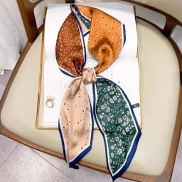 Design Print Skinny Scarf Plaid Horse Hairband Scarves Women Narrow Scarfs Bag Ribbons Luxury Brand Wrist Towel Foulard