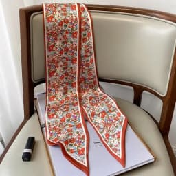 Design Print Skinny Scarf Plaid Horse Hairband Scarves Women Narrow Scarfs Bag Ribbons Luxury Brand Wrist Towel Foulard