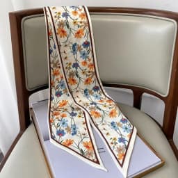 Design Print Skinny Scarf Plaid Horse Hairband Scarves Women Narrow Scarfs Bag Ribbons Luxury Brand Wrist Towel Foulard