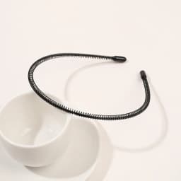 Unisex Metal Wavy Spring Hair Hoop Black Non Slip Outdoor Sports Headbands For Women Men Hair Accessories Face Washing Hairband