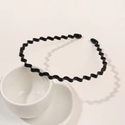 Unisex Metal Wavy Spring Hair Hoop Black Non Slip Outdoor Sports Headbands For Women Men Hair Accessories Face Washing Hairband