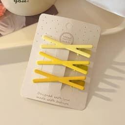 3pcs fashionable gradient color crisscross hair clip, sweet and versatile, for women to wear outside