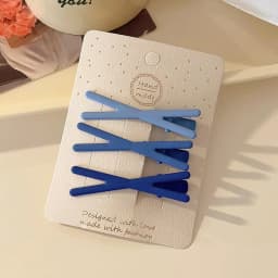 3pcs fashionable gradient color crisscross hair clip, sweet and versatile, for women to wear outside