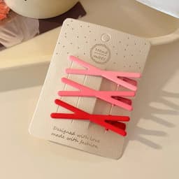 3pcs fashionable gradient color crisscross hair clip, sweet and versatile, for women to wear outside