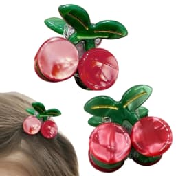 1pc Acetate Material Cherry Mini Claw Clip Side Bangs Clip Cute Hair Clip Headband