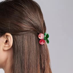 1pc Acetate Material Cherry Mini Claw Clip Side Bangs Clip Cute Hair Clip Headband