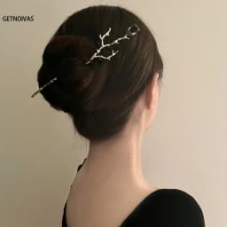 Modern Hair Stick Flower Metal Hairpin Forks For Women Hair Chopsticks Hair Accessories New Chinese Hanfu Hair Jewelry Gifts