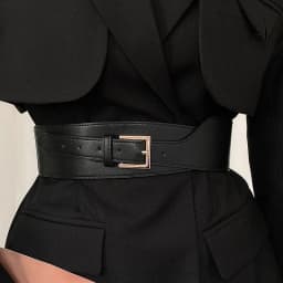 1pcs Belt Women Ins Wind Versatile Korean Version Black Dress Wide Waist Cincher Women Summer Outerwear Fashion Suit Decorative