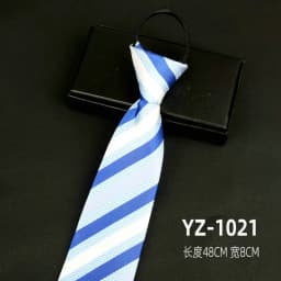 Ties men's formal business groomwedding student women's professional shirt red black blue zipper lazy person neck tie