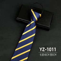 Ties men's formal business groomwedding student women's professional shirt red black blue zipper lazy person neck tie
