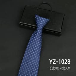 Ties men's formal business groomwedding student women's professional shirt red black blue zipper lazy person neck tie