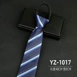 Ties men's formal business groomwedding student women's professional shirt red black blue zipper lazy person neck tie