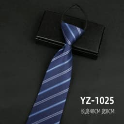 Ties men's formal business groomwedding student women's professional shirt red black blue zipper lazy person neck tie