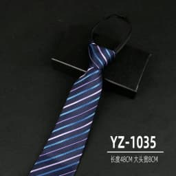 Ties men's formal business groomwedding student women's professional shirt red black blue zipper lazy person neck tie