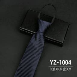 Ties men's formal business groomwedding student women's professional shirt red black blue zipper lazy person neck tie