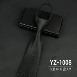 Ties men's formal business groomwedding student women's professional shirt red black blue zipper lazy person neck tie