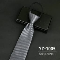 Ties men's formal business groomwedding student women's professional shirt red black blue zipper lazy person neck tie