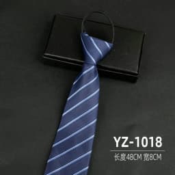 Ties men's formal business groomwedding student women's professional shirt red black blue zipper lazy person neck tie