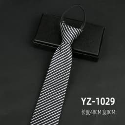Ties men's formal business groomwedding student women's professional shirt red black blue zipper lazy person neck tie