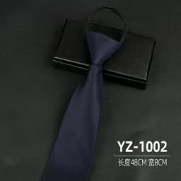Ties men's formal business groomwedding student women's professional shirt red black blue zipper lazy person neck tie