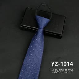 Ties men's formal business groomwedding student women's professional shirt red black blue zipper lazy person neck tie