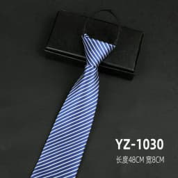 Ties men's formal business groomwedding student women's professional shirt red black blue zipper lazy person neck tie