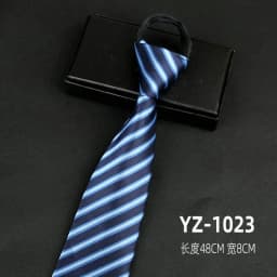 Ties men's formal business groomwedding student women's professional shirt red black blue zipper lazy person neck tie
