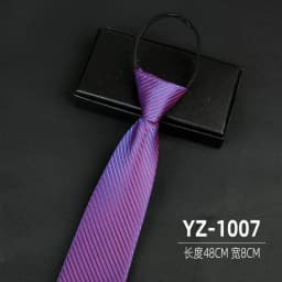 Ties men's formal business groomwedding student women's professional shirt red black blue zipper lazy person neck tie