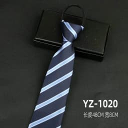 Ties men's formal business groomwedding student women's professional shirt red black blue zipper lazy person neck tie