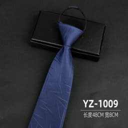 Ties men's formal business groomwedding student women's professional shirt red black blue zipper lazy person neck tie
