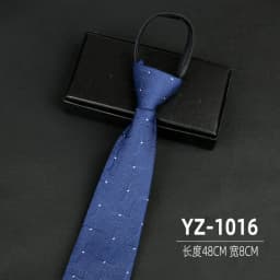 Ties men's formal business groomwedding student women's professional shirt red black blue zipper lazy person neck tie