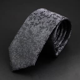6cm Black Polyester Tie For Men Plaid Stripe Paisley Flower Necktie Wedding Business Groom Formal Collar Accessories Gift