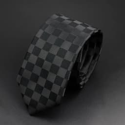 6cm Black Polyester Tie For Men Plaid Stripe Paisley Flower Necktie Wedding Business Groom Formal Collar Accessories Gift