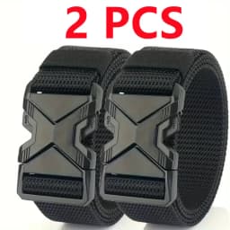 The New Men's 120cm Buckle Belt Nylon Braided Lightweight Breathable Daily Commuter Men's Belt