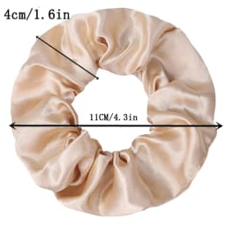 16/6-Piece Women's Pure Color Satin Large Scrunchie Daily Simple Atmospheric Set