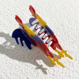 New Y2k Colorful Acrylic Rooster Shape Hair Clip Claw For Women Girls Creative Cartoon Animal Ponytail Hairpin Hair Accessories