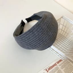 Solid Color Wide Edge Striped Yarn Headband High Head French Style Gentle Hair Accessory for Women Popular Internet Celebrity Lo