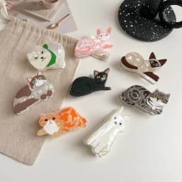 1pc Cat Hairpin Lady Cute Little Hairpin Short Long Hair Hairpin for Daughter Lover Girl School Partner