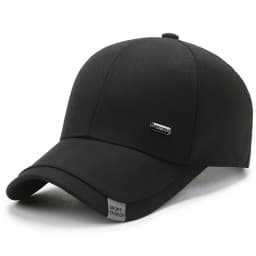 Men's Baseball Hat Hard Top Spring Autumn Big Head Circumference Cotton Cap Sun Protection Dad Cap Adjustable Strap Fishing Hat