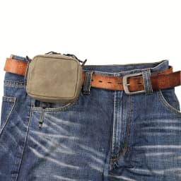Belt Pouch for Men Women YKK Zippers EDC Pouch, Belt Bag Waist Pack for Hiking, Water Resistant, Waxed Canvas