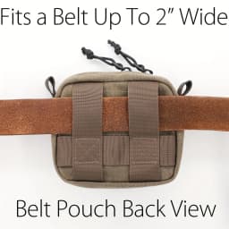 Belt Pouch for Men Women YKK Zippers EDC Pouch, Belt Bag Waist Pack for Hiking, Water Resistant, Waxed Canvas