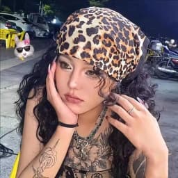2025 Spring Leopard Print Square Scarf Women Satin Bandana Thin Edge Scarves HeadBand Fashion Lady Hairband Wrap Neckerchief
