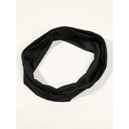 NEW 2026 4Pcs Black Twist Knotted HeadBands Boho Stretchy Hair Band Non Slip for Girl Turban Plain Headwrap Yoga Workout Hair Ac
