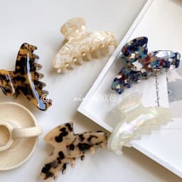 Large Accetate Leopard Print Acrylic Hairpins Hair Clip Crab Hair Claws For Women Girl Hair Accessories Headdress Party Gifts