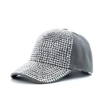 New Fashion Women Diamond Inlay Cap Spring Summer Hip Hop Kpop Dance Baseball Caps Simple Plain Party Street Hat